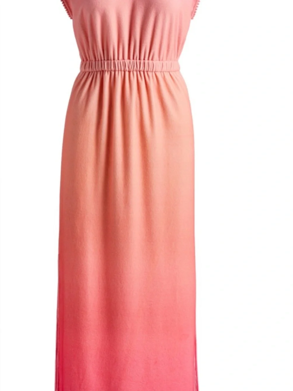 Boston Proper Pink Ombre V-Neck Maxi Dress - Picture 3 of 3